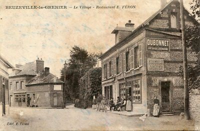 Karte BEUZEVILLE LE GRENIER Le Village Restaurant E Féron