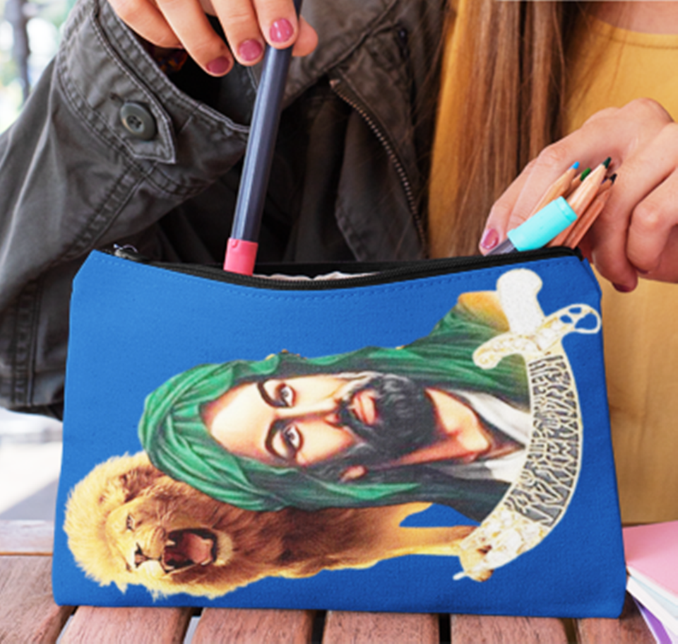 Hazrat Imam Ali Lion Of Allah Purse Zipper Pouch Islamic Gift For Shia Hazrat imam ali lion of allah purse zipper pouch islamic gift for shia