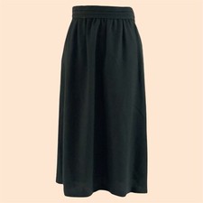 1980  s Three Button Black Skirt by JG Hook