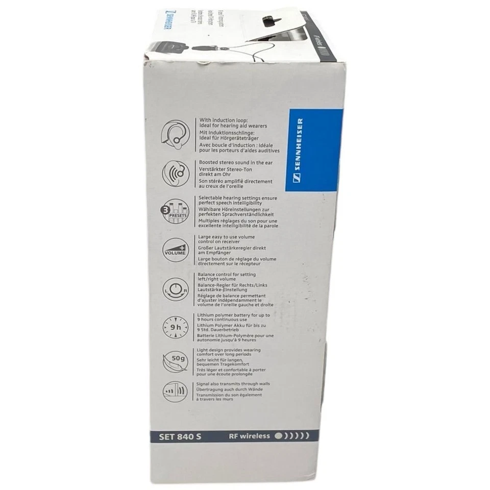 Sennheiser Wireless TV Listening System Bluetooth Transmitter Black - Image 4 of 4