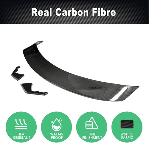 Fit For Porsche Taycan Base 4S 2019-25 REAL CARBON Rear Trunk Spoiler Boot Wing - Picture 7 of 12