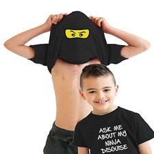Ask Me About My Ninja Disguise Ninja Girl Eyes T-shirt Ninja Disguise Flip Top