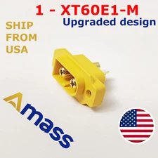 1 pcs AMASS XT60E-M Mountable XT60 Male Plug Connector For RC Models Multicopter
