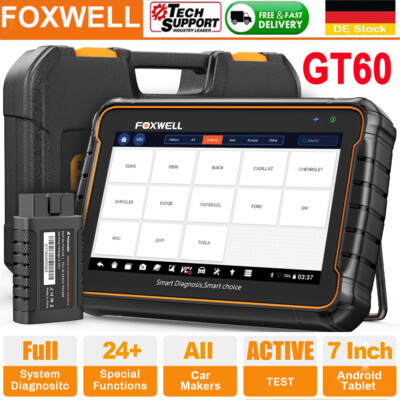 FOXWELL GT60 Profi KFZ OBD2 Diagnosegerät Scanner 28+Services ALLE SYSTEM TPMS