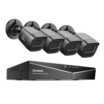 SANNCE 16CH 5IN1 DVR 1080P Home Security Camera System Outdoor IR Night Vision