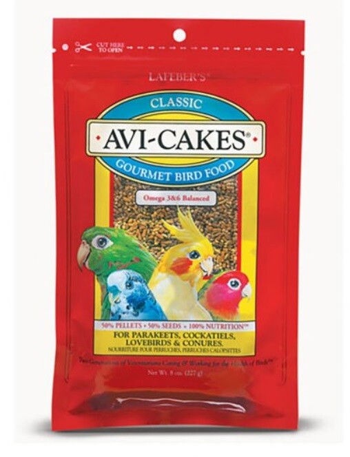Lafeber s classic Avi Cakes Omega 3  6 parakeet tiel lovebir