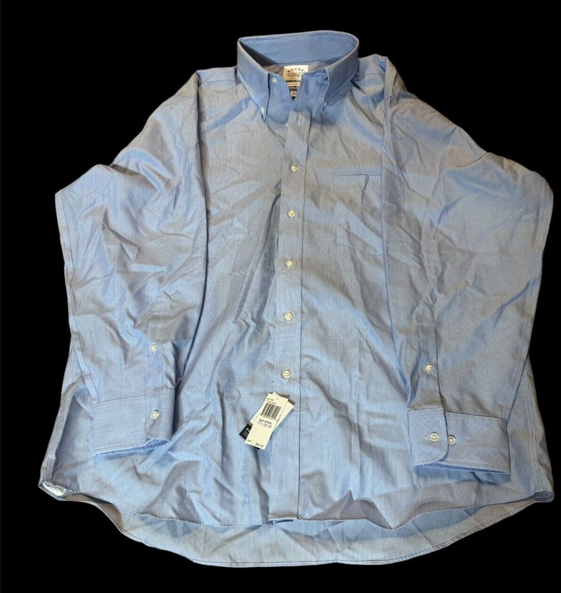 Eagle Shirtmakers Since Button Up Shirt Mens Blue White Striped