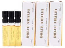 XERJOFF DOLCE AMALFI EDP 2.0ml .06fl oz x 3 COLOGNE PERFUME SPRAY SAMPLES