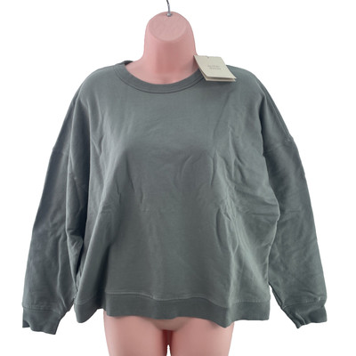 Mango Altermade Oversize Pullover, Gr. M, olivgrün