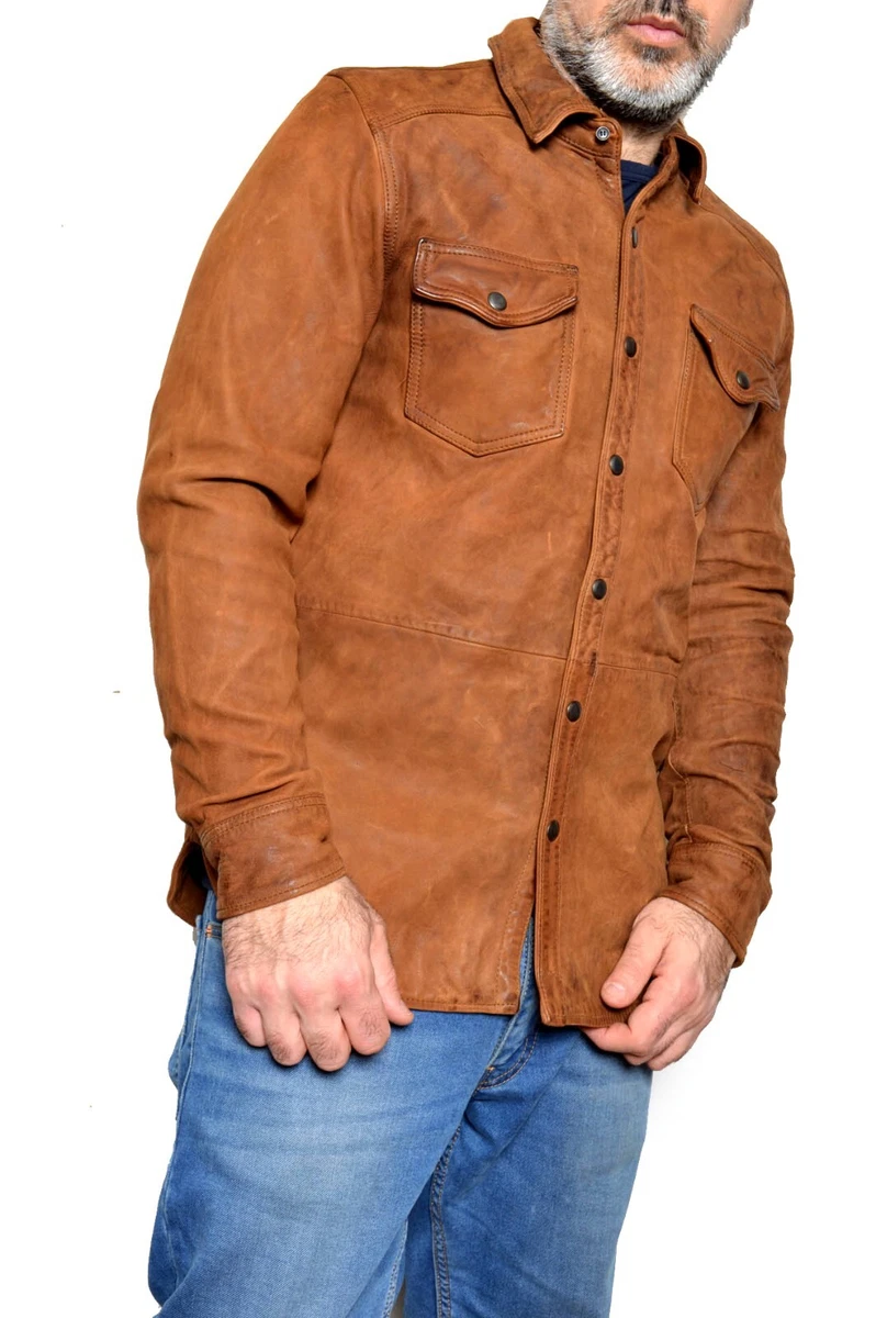 Lucky brand men's leather jacket 2025