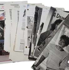 Large Photocopy Mixed Lot - Knit Crochet Pattern Leaflet Copies Afghans Clothes