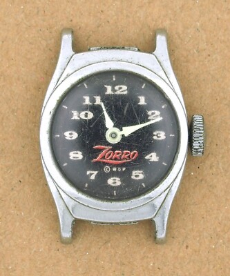 Vintage U.S. Time Zorro Character Watch