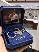 Titanic Jewel Heart of the Ocean necklace Forever Love fashion