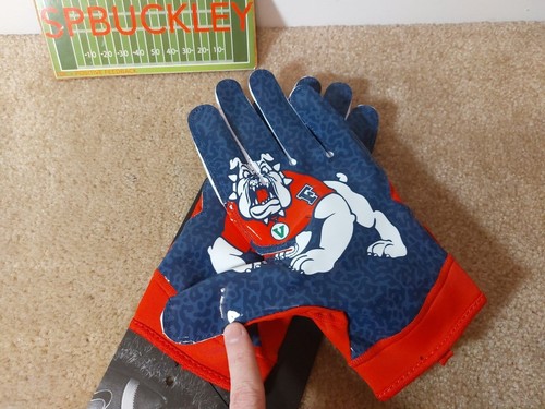 NIKE SUPERBAD 5.0 NCAA FRESNO STATE BULLDOGS GEPOLSTERTE FUSSBALLHANDSCHUHE, CK0188 XXL - Bild 2 von 5