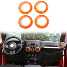 Inner Air Conditioner Outlet Vent Trim Ring Cover For Jeep Wrangler JK 2011-2017