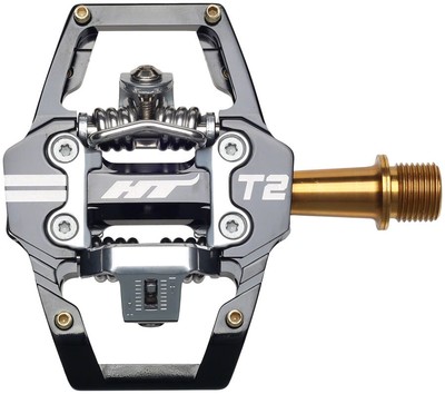 HT Components T2T Pedals - Dual Sided Clipless with Platform, Aluminum, 9/16'', B