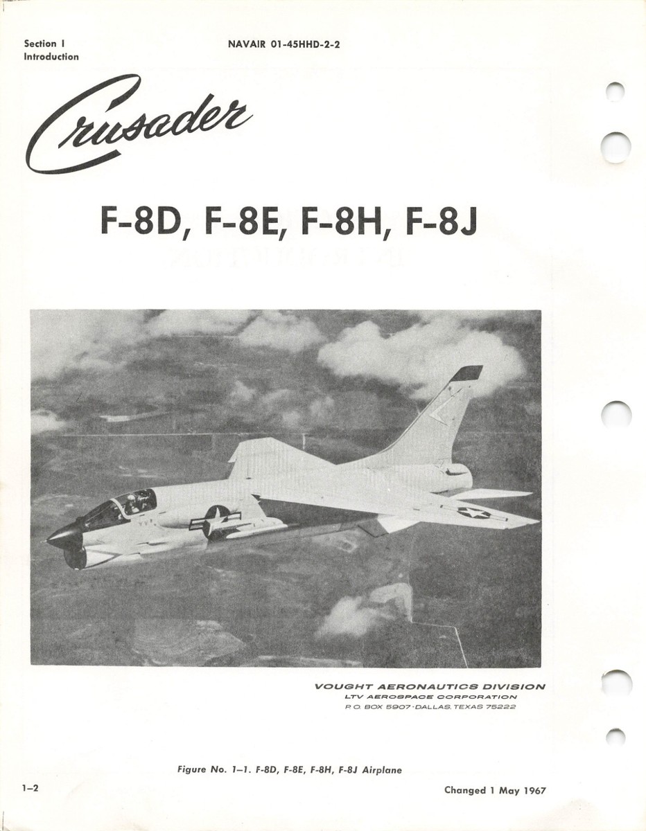 Vought F-8D, E, H, J Crusader 1972 Airframe Maintenance Flight