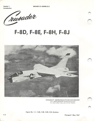 Vought F-8D, E, H, J Crusader 1972 Airframe Maintenance Flight