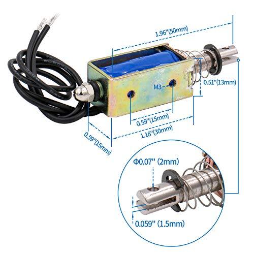 Baomain Solenoid Electromagnet BM-0530B DC 12V 1A 10mm 5N PushPull | eBay