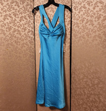 Calvin Klein NWT Aqua Blue Green Dress Size 12