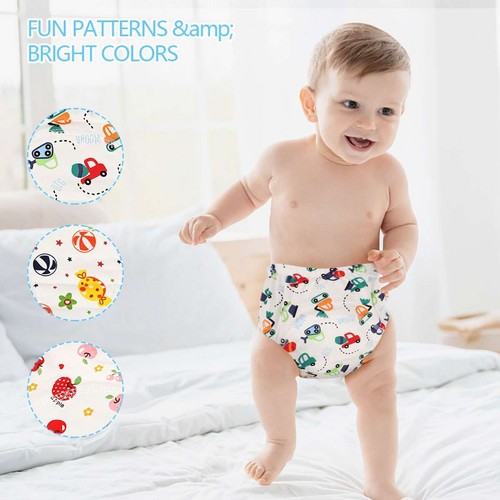 1-3 Baby Toddler Toddler Potty Training Pants Washable Diaper Underwear Girl Boy - Picture 5 of 16