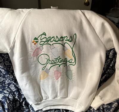 Vintage Beaver Creek XL Christmas Sweatshirt for Puff Paint Decorating New!