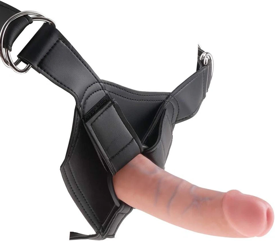 Pipedream Products King Cock Arnés con Correa con Consolador, Carne, 6 Pulgadas, 1 Foto 2 de 4