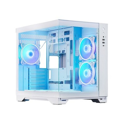 753263079145 PC case VISIO GM-30W-T G-OP 6xfans ARGB white CHIEFTEC