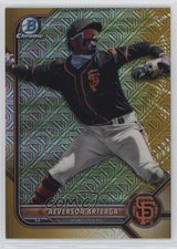 2022 Bowman Chrome Mega Box Gold Mojo Refractor 1/50 Aeverson Arteaga 7sd