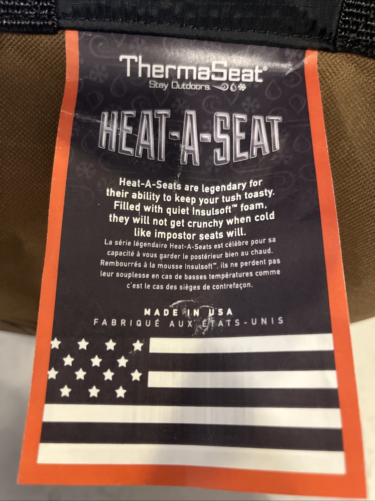 ThermaSeat HEAT-A-SEAT Insulated Seat Cushion – New – Hot Seat Pad