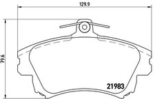 Bremsbelagsatz Vorne Lucas-System für Mitsubishi Carisma DA Limo Colt CZC 95-12