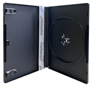 50 PREMIUM STANDARD Black Single DVD Cases 14MM (100% New Material)