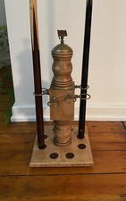 Custom Made Amreicana Style Wood Billiard Floor Cue Rack Stand 22" ht