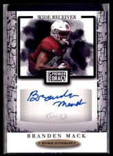 2021 Sage Premier Draft Branden Mack A53 Rookie Card Autograph