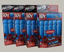 NERF Mega XL Dart Refills Blue 4 Packs of 10 Each  40 Whistling Darts NEW  A1