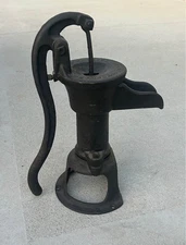 Antique VTG Cast Iron Farm Kitchen Well Water Hand Pump Primitive The Goulds
