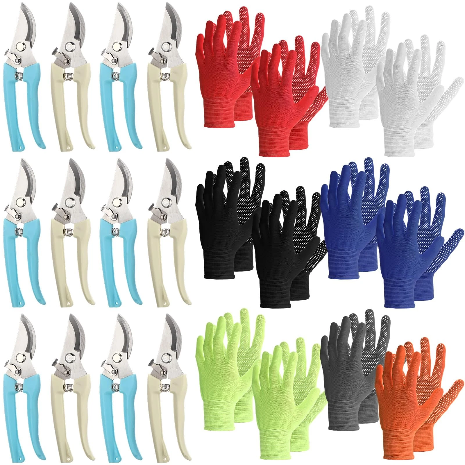 24 Pcs Garden Flower Shears Set Include 12 Pcs Pruning Shears Heavy Duty Gard...
Opens in a new wind