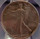 1917-D on Obverse Walking Liberty Half Dollar AU PCGS Gold Shield-Detail RARE!!