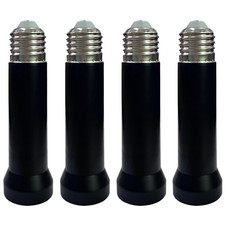 4Pack Light Socket Extender, E26/E27 Light Bulb Socket Extender Standard Medium