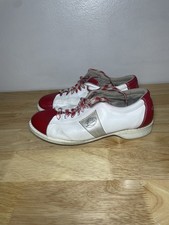 Linds Women’s Bowling Shoes Red & White Leather Retro!