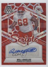 2024 Panini Mosaic Scripts Red Wave Prizm Will Shields #SC-WSS Auto HOF rw6