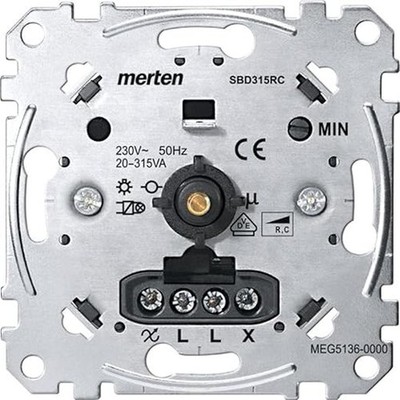 Merten Drehdimmer Einsatz MEG5136-0000 20-315W Phasenabschnitt Neu