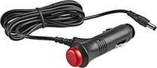 5.5x2.1mm Car Cigarette Lighter Adapter Plug Cord with Switch Button, 6.5ft 12V-