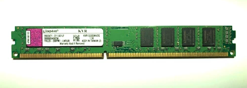 Kingston DDR3 1333 PC3-10600U 2Rx8 CL9 1,5V Desktop Memory DIMM KVR1333D3N9/2G