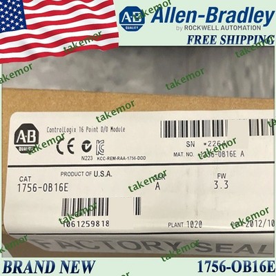 1756-OB16E/A New Sealed AB ControlLogix D/O Module Free Ship US 1756-OB16E serA