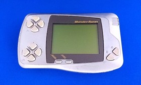 Bandai WonderSwan Metallic Silver Console & Digimon Anode Tamer Set Region Free