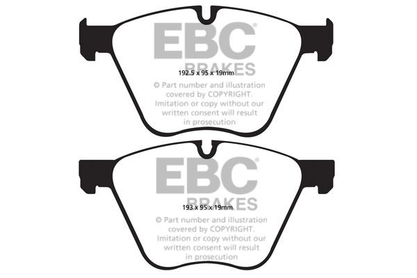 EBC PD03KF225 HIGH PERFORMANCE BRAKE KIT Front