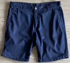 Bermuda pantaloncino uomo Zara blu cotone vita 34"