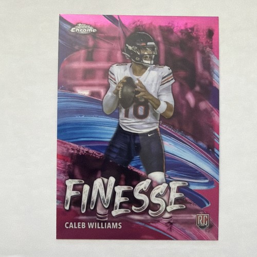 2024 Topps Chrome - Finesse Caleb Williams #F-1 Pink Refractor (RC)