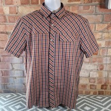 Tresspass Shirt Men's XL Short Sleeve Multicoloured Checked 44-46 Inches